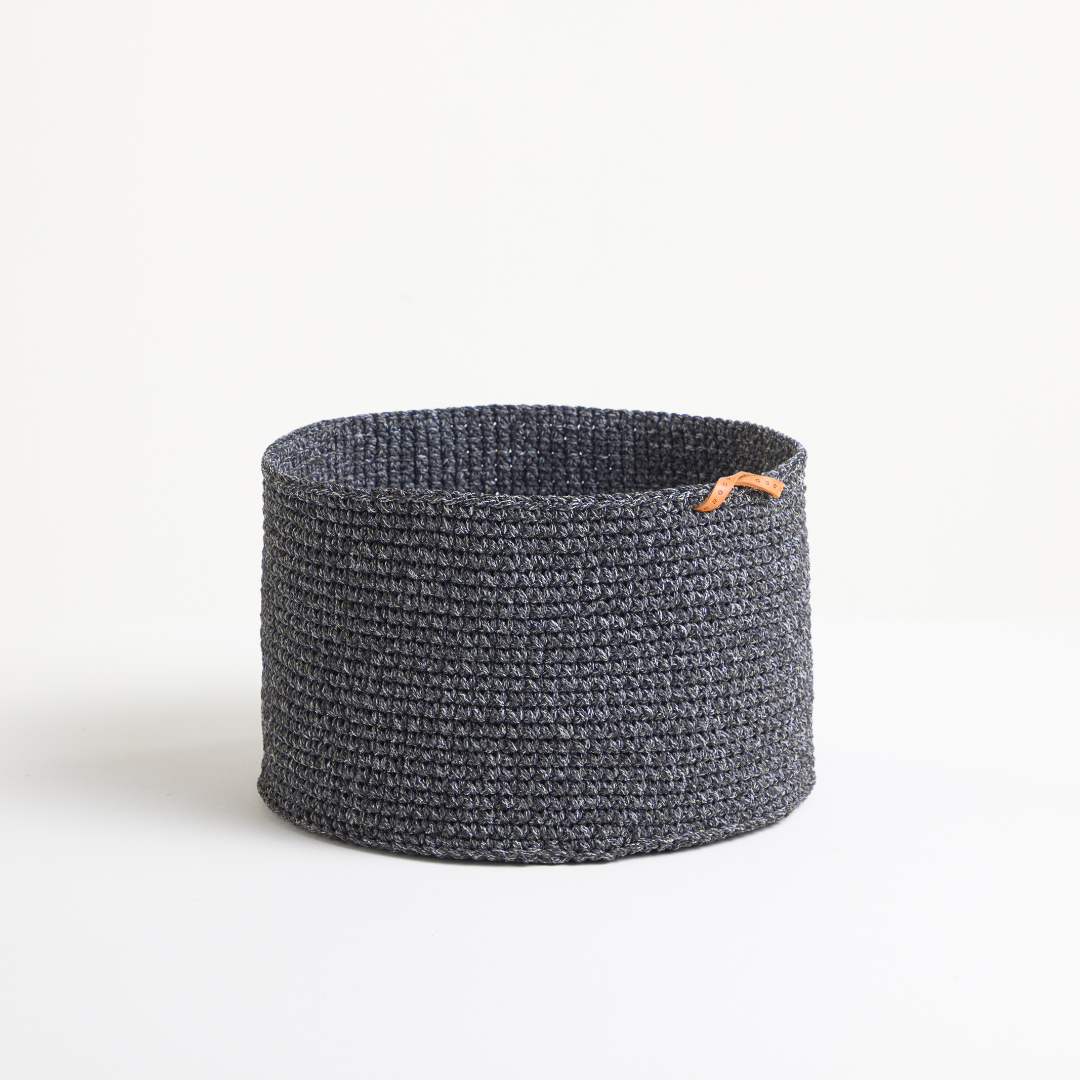 Blanket basket grey sale